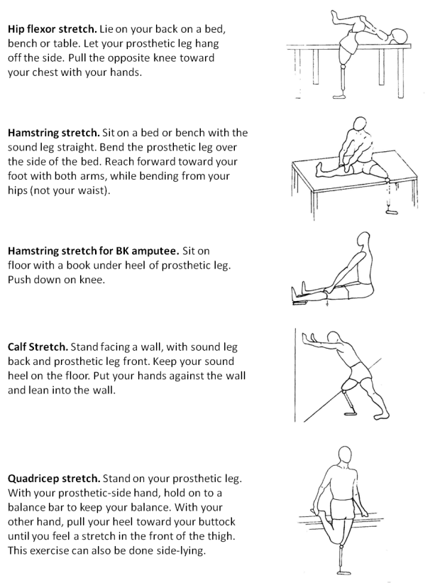 Lower extremity, amputee exercise | Steinmann Prosthetics & Orthotics